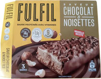 Barre protéinée chocolat et noisettes