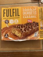 Barre protéinée avec vitamines - Saveur chocolat cacahuètes & caramel