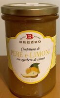 Confettura di pere e limoni conzucchero di canna