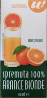 Spremuta 100% arance bionde