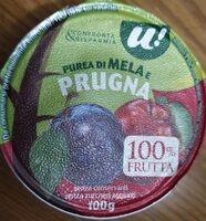 Purea di mela e prugna