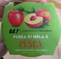Purea di mela e pesca