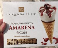 Cornetto panna variegato amarena