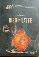 Frollini con riso e latte