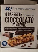 Barrette di cereals con cioccolato fondente