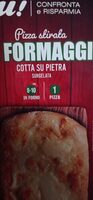 Pizza stirata ai quattro formaggi