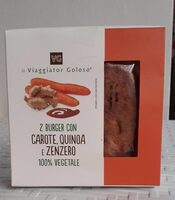 Burger carote quinoa e zenzero