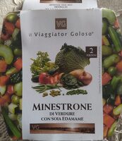 Minestrone di verdure con soia edamame