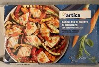Padellata di filetto di merluzzo con verdure grigliate