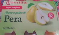 Succo e polpa di pera