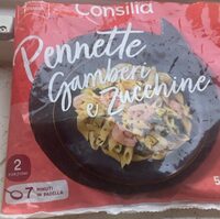 Pennette gamberi e zucchine