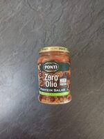 Zero olio protein salad con lenticchie e fagioli neri