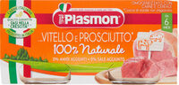 Vitello e prosciutto omogeneizzato con carne e cereale
