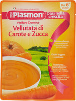 Verdure cremose vellutata di carote e zucca