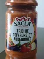 Trio de poivrons et aubergines