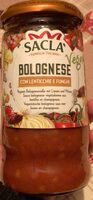 Sacla bolognese con lenticche e funghi