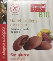 Galleta rellena de cacao