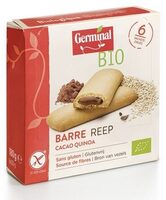 Barre fourrée cacao quinoa sans gluten