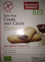 Barres quinoa fourrées au chocolat