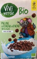 Palline di cereali al cacao biologici