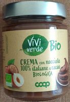 Crema con nocciole 100% italiane e cacao BIOLOGICA