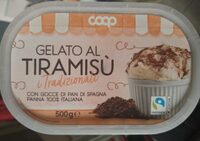 Gelato tiramisù con gocce di pan di spagna