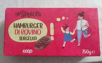 Hamburger di bovino surgelati
