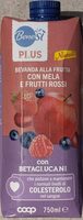 Bevanda alla frutta con mela e frutti rossi con betaglucani