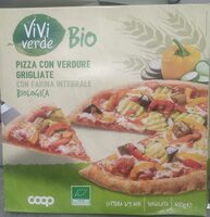 Pizza con verdure grigliate