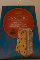 Pandoro con gocce di cioccolato fondente extra