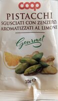 Pistacchi sgusciati con zenzero, aromatizzati al limone