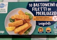 Bastoncini di filetti di merluzzo senza glutine