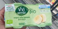Coop Vivi Verde yogurt magro biologico da latte fieno STG- 125g x 2 - banana