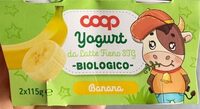 Coop yogurt intero biologico da latte fieno STG - 115g x 2 - banana