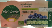 Yogurt intero al mirtillo biologico viviverde