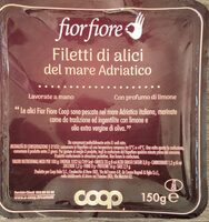 Filetti di alici del mare Adriatico