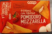 Crepes con ripieno di pomodoro e mozzarella