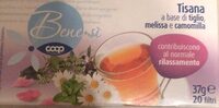 Tisana con tigliomelissa e camomilla