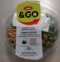 Insalata mista pronta da condire TONNO E OLIVE