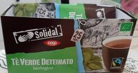 Tè verde deteinato Solidal Coop