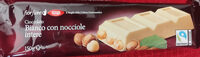 Cioccolato bianco con nocciole intere