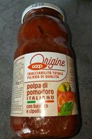 Polpa di pomodoro italiano con basilico e cipolla