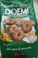 Biscotti ai cereali con fiocchi di mais e riso soffiato