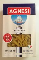 Fusilli N. 78 - Pâtes alimentaires de qualité supérieure