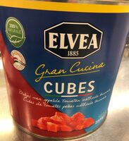 Cubes de tomates pelées