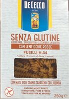 Fusili senza glutine con lenticchie rosse