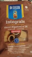 Mezzi rigatoni integrali