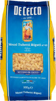 P.  Mezzi tubeti Rigatoni