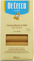 Cannelloni All?uovo 100 [pâtes Haute Qualité] [boîte De 250G]