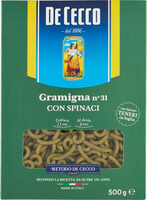 Gramigna n° 31 con spinaci